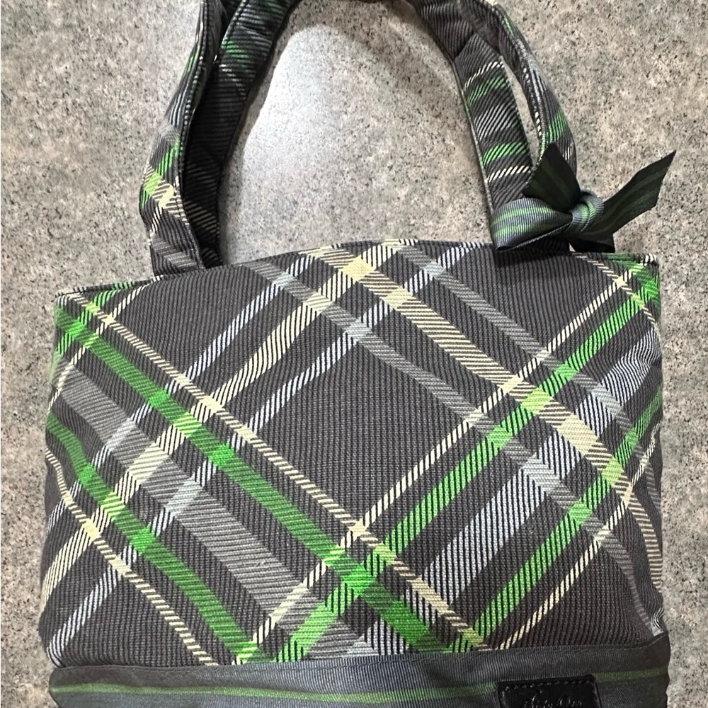 Plaid Gray and Green Women's Thirty One Bag